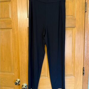 Eileen Fisher Black slouch ankle pant NWT